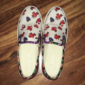 Coach slip on shoes